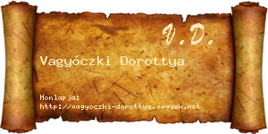 Vagyóczki Dorottya névjegykártya