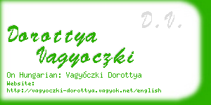 dorottya vagyoczki business card