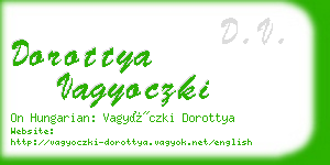 dorottya vagyoczki business card